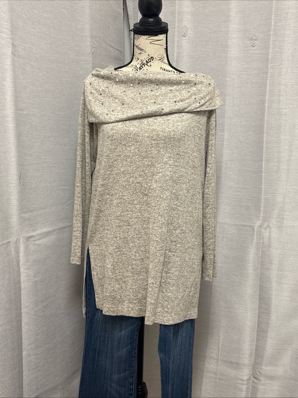 Zenergy by Chico’s Sweater Tunic Long Sleeve Sz 1